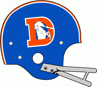 Denver Broncos 1968-1974 Helmet Logo fabric transfer